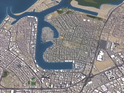 Ajman Low-poly 3D model