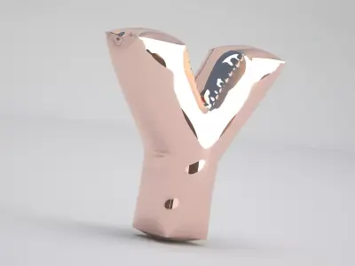 Y Balloon Copper 3D model