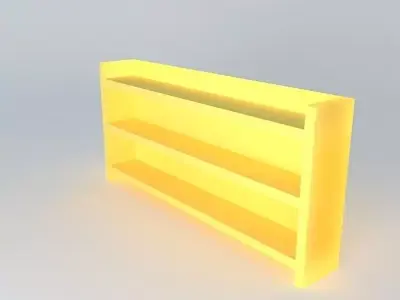 bookcase door-cd yellow Free 3D model