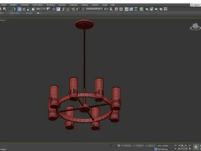 REEVE CHANDELIER Low-poly 3D model