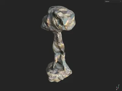 Low poly Fantasy Cave 01 Low-poly 3D model