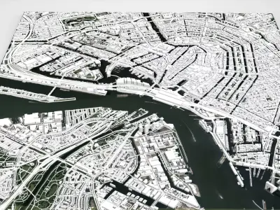 Cityscape Amsterdam Netherland 3D model