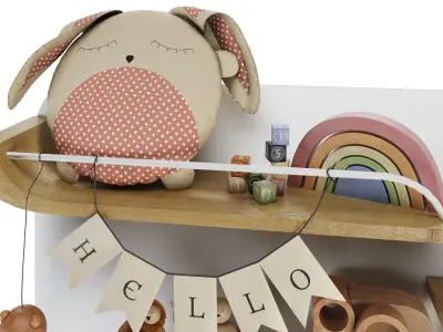Kids Room Set 01 3D model