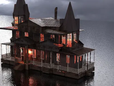 Victorian Mansion horror 3D model