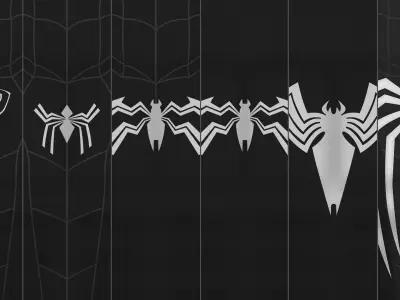 Spectacular Spider - Man Symbiote Package Low-poly 3D model