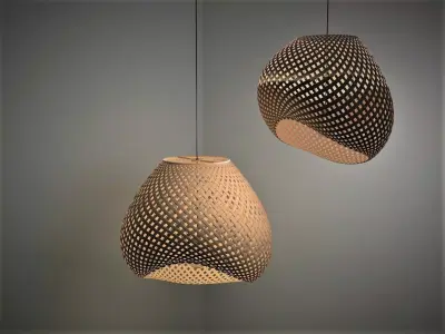 Rattan Lamp 3D model