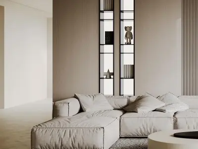living room V-Ray Renderer 3D model get