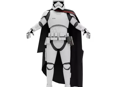 Captain Phasma - Star Wars Low-poly 3D model