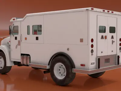  Armored Security Vehicle Rigged 