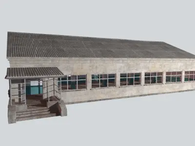 SOLDIERS CANTEEN Low-poly 3D model