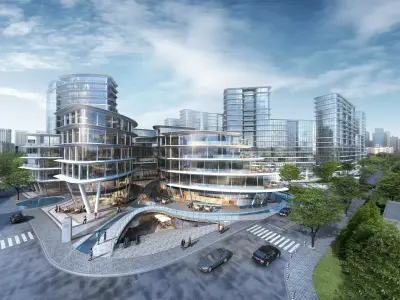 Shanghai Yangpu first comprehensive project bid plan Bai Tao 3D model