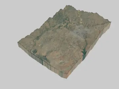 Kano City Low-poly 3D model