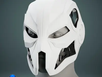 Sci-fi Cyberpunk Cosplay Mask 3D print model