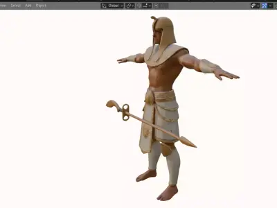 Female Battle Amazon Rigged Game Ready 5K 15K 20K Cinematic Low-poly 3D model