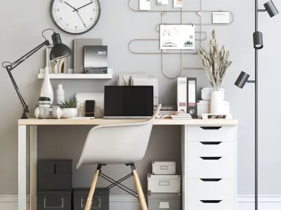 Office workplace 110 3D model