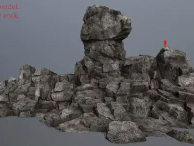 Rocks rock Low-poly 3D model buy