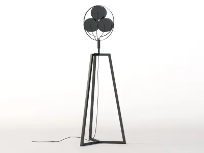 Contemporary Signal Sculptural Tripod Floor Lamp 3D model