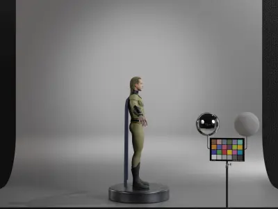 Sentry -  Bob Reynolds Low-poly 3D model