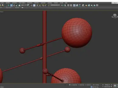 RD15 CHANDELIER Low-poly 3D model