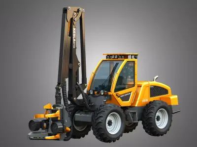 HR46X - Forestry Harvester 3D model
