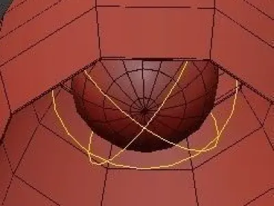 Untitled three glass pendant lights hanging 3D model
