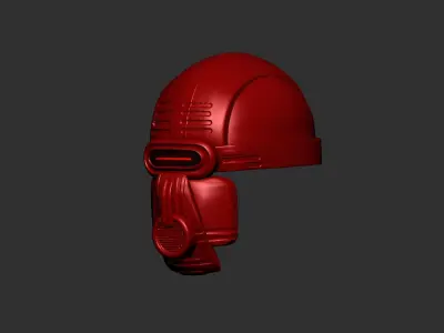 helmet high poly sculpt 3d printable  3D model 125