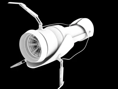 portal gun Low-poly 3D model