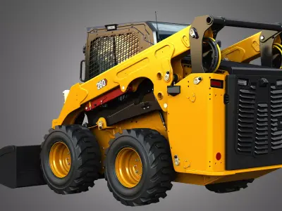 280 Skid Steer Loader - Bucket 3D model
