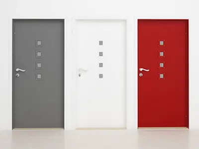 Exterior door 01 3D model