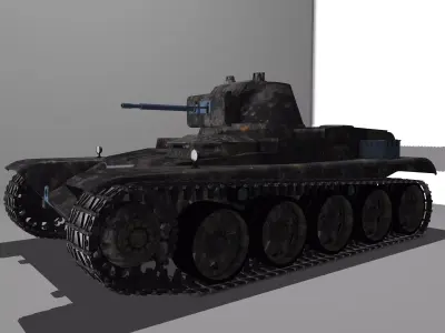 swedish tank L601 3D model