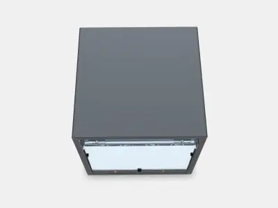 EKET Wall cabinet with glass door 1 Low-poly 3D model