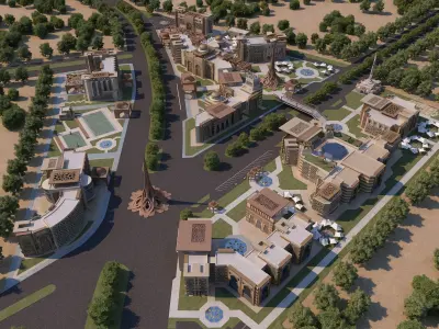 0031 - Education - Islamic Facades - 2021 - 01 - 2D-3D Files 3D model