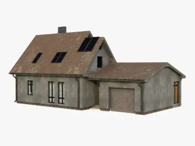 Building 001 Low-poly 3D model