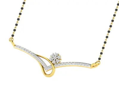 Women Necklace 3dm STL FBX OBJ Render Details 3D print model 4