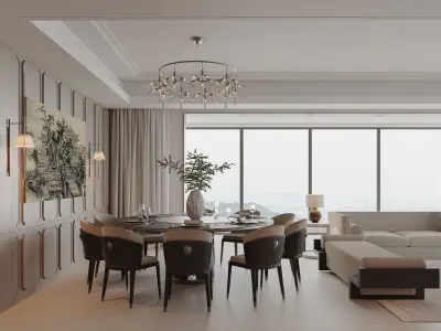 apartment interior scenes     3D model 29