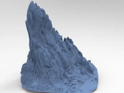 Cave Cliff Kit bash 1  3D model