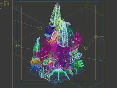 Science Fiction - Fleet Landlord Building 01 3D model