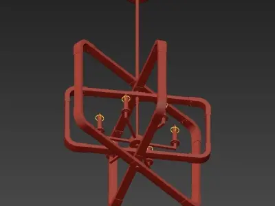 Horchow 6 Light Pendant 3D model
