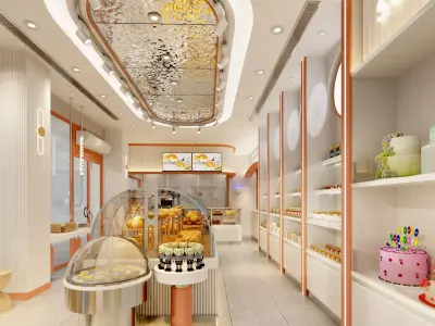 bakery Interior scene 3D model