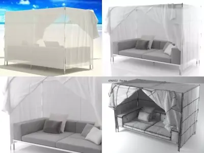 Springtime sofa stt 3D model