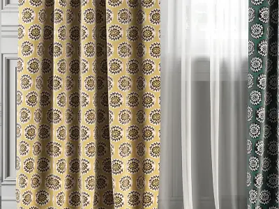 Curtain Set 142 3D model