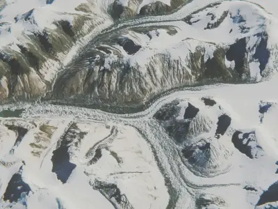 Mount Everest Low-poly 3D model