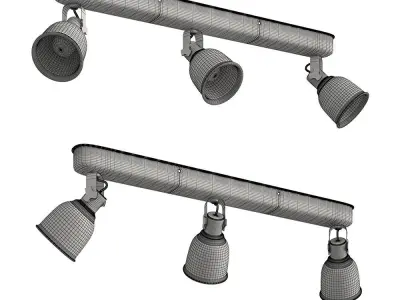 HEKTAR track lighting fixture 3D model