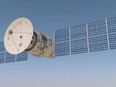 Spacecraft Satellite Low-poly 3D model