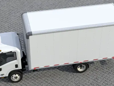  Box Truck Isuzu NPR 2018 Simple Interior 