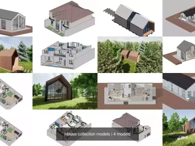 House collection models 3D Model Pack
