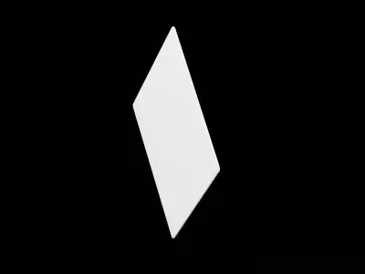 Street Sign Diamond Low-poly 3D model