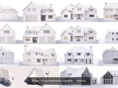 British House Heatherlea collection 3D Model Pack