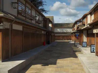 Japan kyoto Street  3D model