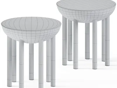 Coffee Table Chalon by Kelly Wearstler 3D model
